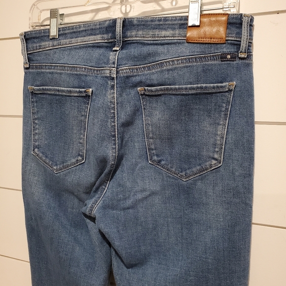 Lucky brand 8 high rise denim distressed jeans stretch pants bridgette skinny - Picture 10 of 15